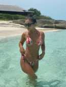 Vanessa Hudgens Booty in a Tiny Floral Wet Bikini