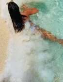Vanessa Hudgens Butt Cheeks in a Wet Thong Bikini at the Beach