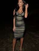Yazmin Oukhellou in Tight Dress Leaving the Chiltern Firehouse in London