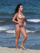 Yazmin Oukhellou Booty in Tiny Bikini at the Beach in Turkey