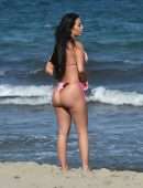 Yazmin Oukhellou Booty in Tiny Bikini at the Beach in Turkey