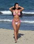 Yazmin Oukhellou Booty in Tiny Bikini at the Beach in Turkey