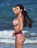 Yazmin Oukhellou Booty in Tiny Bikini at the Beach in Turkey
