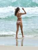 Alessandra Ambrosio Booty in a Tiny Bikini on the Beach in Florianopolis