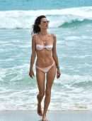 Alessandra Ambrosio Booty in a Tiny Bikini on the Beach in Florianopolis