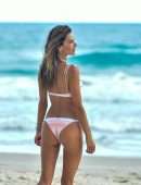 Alessandra Ambrosio Booty in a Tiny Bikini on the Beach in Florianopolis