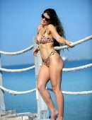 Amy Willerton in Bikini at a Beach in Dubai
