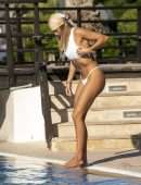 Arabella Chi Booty in Bikini by Pool in Dubai