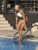 Arabella Chi Booty in Bikini by Pool in Dubai