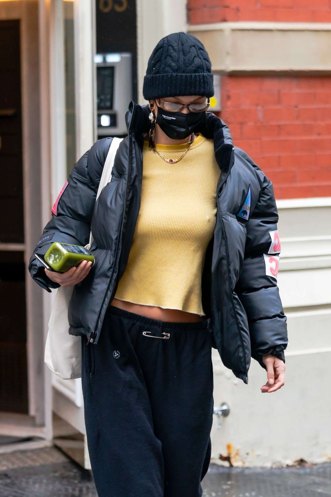 Bella Hadid Pokies, Out in NYC