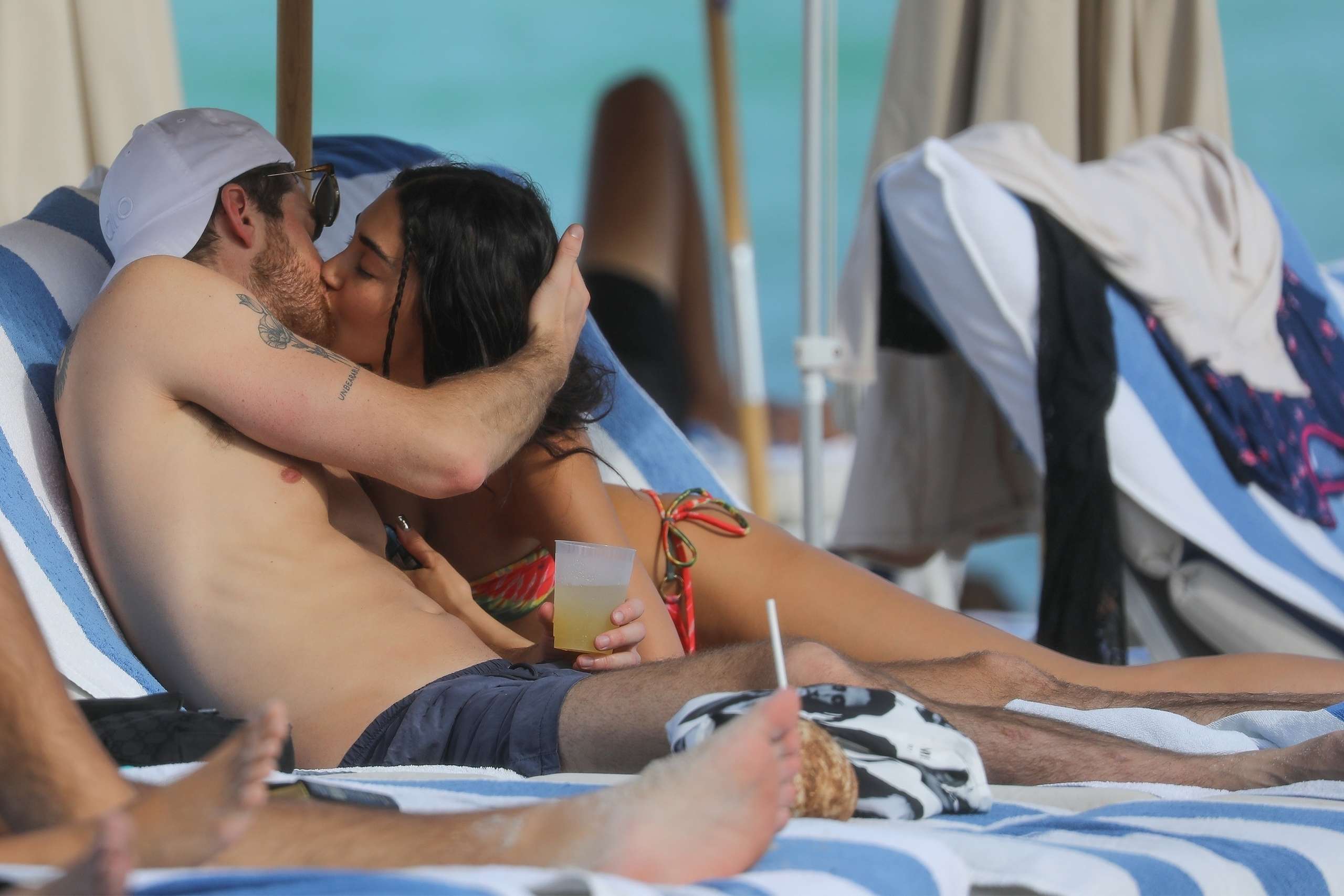 Chantel Jeffries Booty in Bikini on the Beach in Miami
