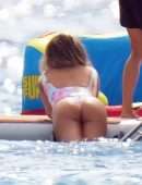 Chrissy Teigen Booty in Swimsuit at Waters of Saint-Barthelemy