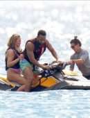Chrissy Teigen Booty in Swimsuit at Waters of Saint-Barthelemy