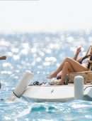 Chrissy Teigen Booty in Swimsuit at Waters of Saint-Barthelemy