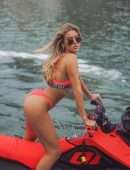 Cindy Prado Booty in Thong Bikini