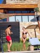 Delilah Belle Hamlin Booty in Thong Bikini at a Pool in Cabo San Lucas