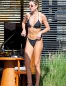 Delilah Belle Hamlin Booty in Thong Bikini at a Pool in Cabo San Lucas