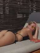Delilah Belle Hamlin Booty in Thong Bikini at a Pool in Cabo San Lucas