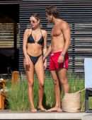 Delilah Belle Hamlin Booty in Thong Bikini at a Pool in Cabo San Lucas