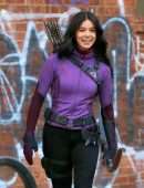 Hailee Steinfeld and Jeremy Renner on the Set of 'Hawkeye' in NYC