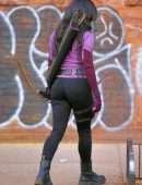 Hailee Steinfeld and Jeremy Renner on the Set of 'Hawkeye' in NYC