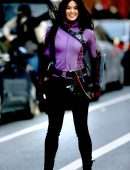 Hailee Steinfeld and Jeremy Renner on the Set of 'Hawkeye' in NYC
