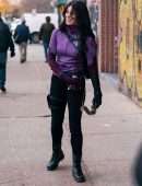 Hailee Steinfeld and Jeremy Renner on the Set of 'Hawkeye' in NYC