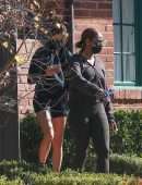 Hailey Baldwin Leaving a Private Pilates Class in Los Angeles