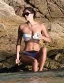 Iris Mittenaere in Tiny Bikini on the Beach in St. Martin