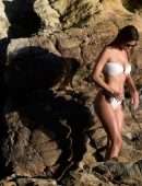 Iris Mittenaere in Tiny Bikini on the Beach in St. Martin
