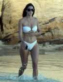 Iris Mittenaere in Tiny Bikini on the Beach in St. Martin