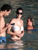 Iris Mittenaere in Tiny Bikini on the Beach in St. Martin