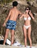 Iris Mittenaere in Tiny Bikini on the Beach in St. Martin