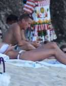 Iris Mittenaere in Tiny Bikini on the Beach in St. Martin