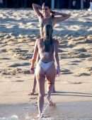 Josie Canseco Booty on the Beach with Friends in Cabo San Lucas