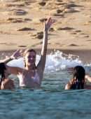 Josie Canseco Booty on the Beach with Friends in Cabo San Lucas