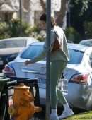 Kaia Gerber Booty in Tights, Out and About in Los Angeles