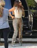 Khloe Kardashian and Kim Kardashian Visiting a Friend in Malibu