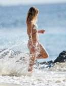 Kimberley Garner Booty in Bikini on the Beach in Barbados