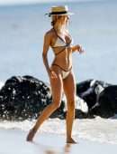 Kimberley Garner Booty in Bikini on the Beach in Barbados