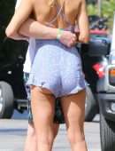 Kimberley Garner Leggy, Out in Holetown, Barbados