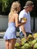 Kimberley Garner Leggy, Out in Holetown, Barbados