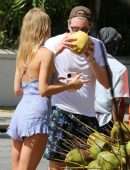 Kimberley Garner Leggy, Out in Holetown, Barbados