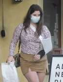 Lana Del Rey Leggy Outside Il Tramezzino in Studio City