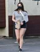 Lana Del Rey Leggy Outside Hugo's Tacos in Los Angeles