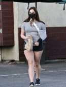 Lana Del Rey Leggy Outside Hugo's Tacos in Los Angeles