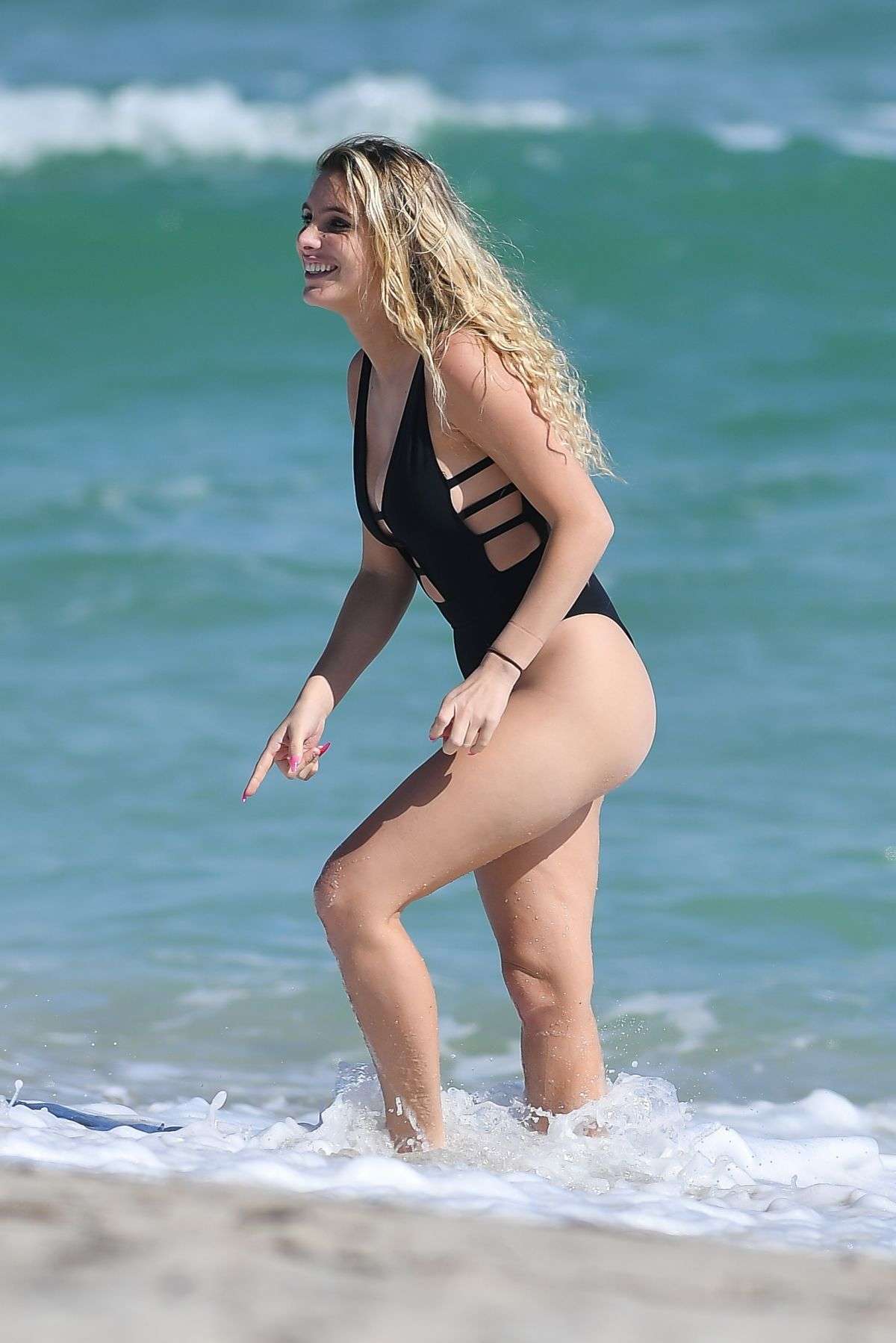 Lele Pons in Swimsuit at a Beach in Miami
