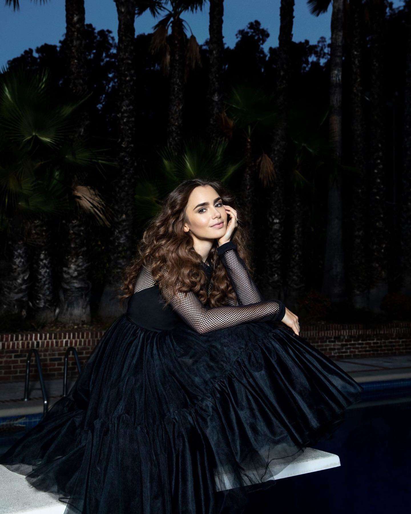Lily Collins in Instyle Magazine - December 2020