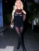 Lindsey Pelas Booty in a Hot Outfit at BOA Steakhouse in West Hollywood