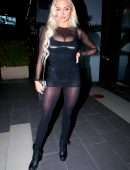 Lindsey Pelas Booty in a Hot Outfit at BOA Steakhouse in West Hollywood